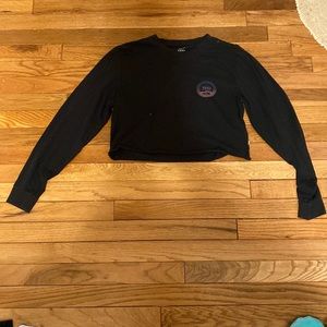 Vans black cropped shirt